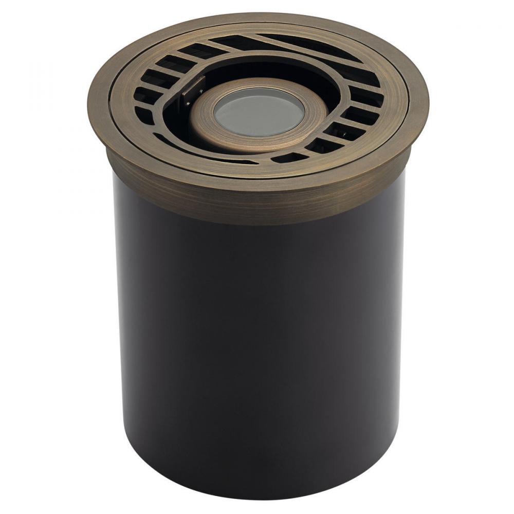 Articulating Well Light with Rock guard Centennial Brass