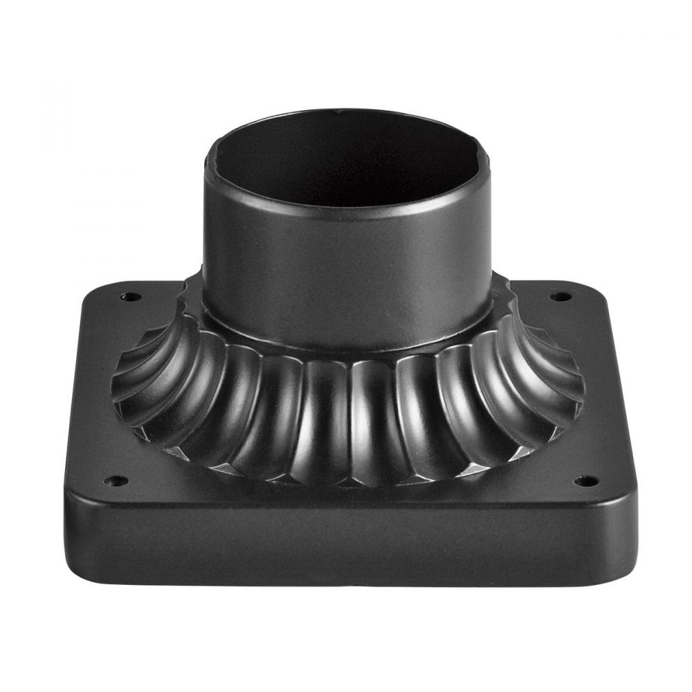 5.75" x 3.5" Pedestal Mount Black