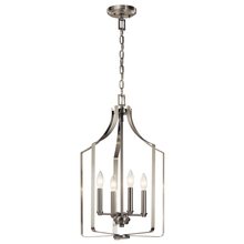 Kichler 42496NI - Morrigan 15" 4 Light Mini Chandelier Brushed Nickel