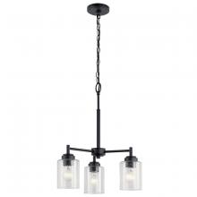 Kichler 44029BK - Winslow 3 Light Mini Chandelier Black