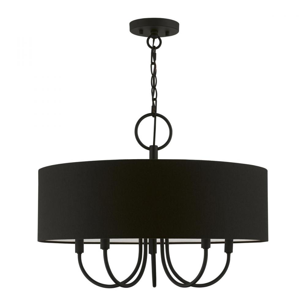 5 Light Black Pendant Chandelier