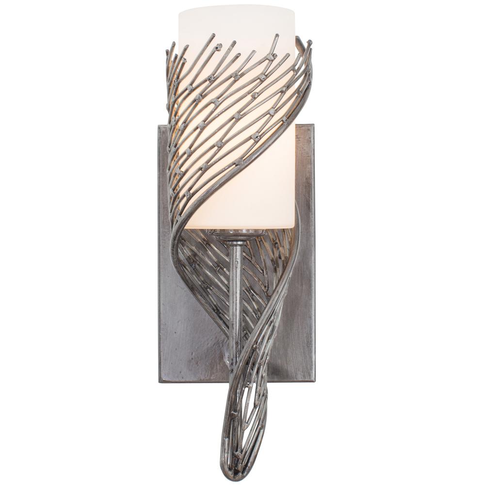 Flow 1 Light Left Sconce - Steel