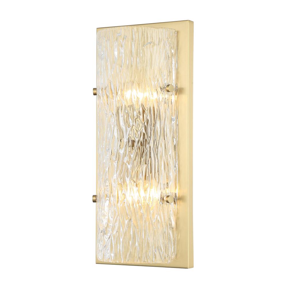 Morgan 2-Lt Sconce - Satin Brass