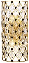 Varaluz 345W02FGMB - Windsor 2-Lt Crystal Sconce - French Gold/Matte Black