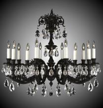 American Brass & Crystal CH2005-A-01G-PI - 12 Light Finisterra Chandelier