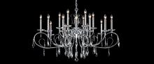 James R Moder 96258S22 - Oval Sculptured Leaf 18 Light Chandelier