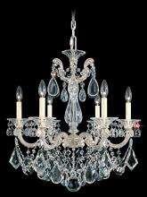 Schonbek 1870 5072-48R - La Scala 6 Light 120V Chandelier in Antique Silver with Radiance Crystal