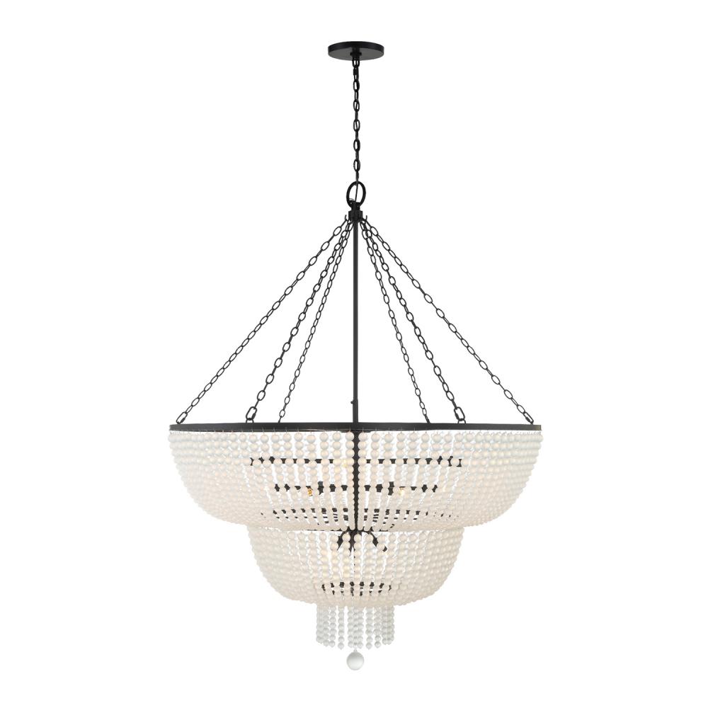 Rylee 48.5'' Matte Black Chandelier