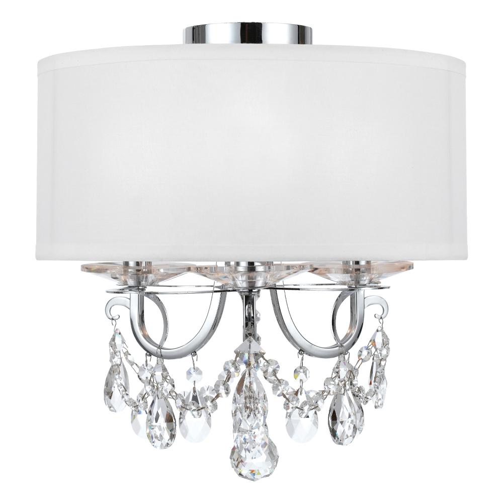 Othello 14'' Polished Chrome Semi Flush Mount