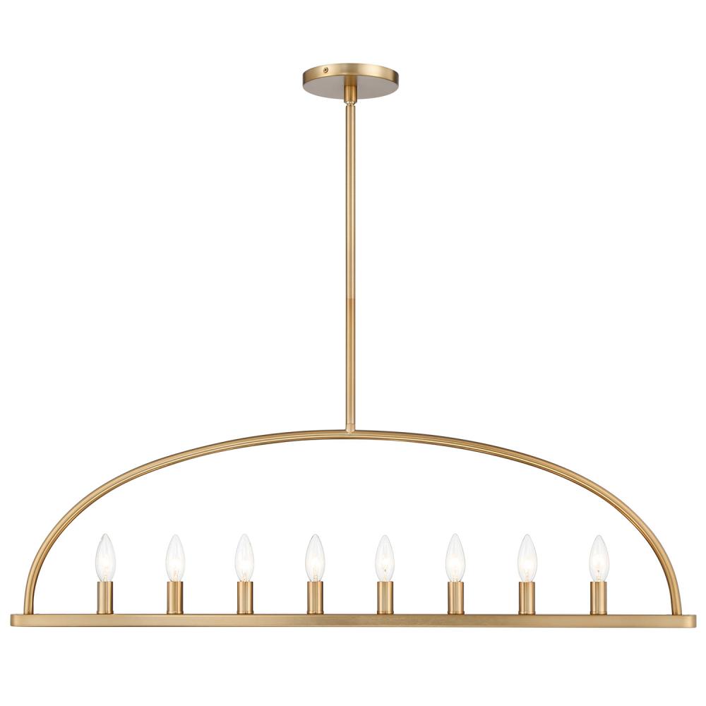 Abbott 42'' Vibrant Gold Linear Chandelier