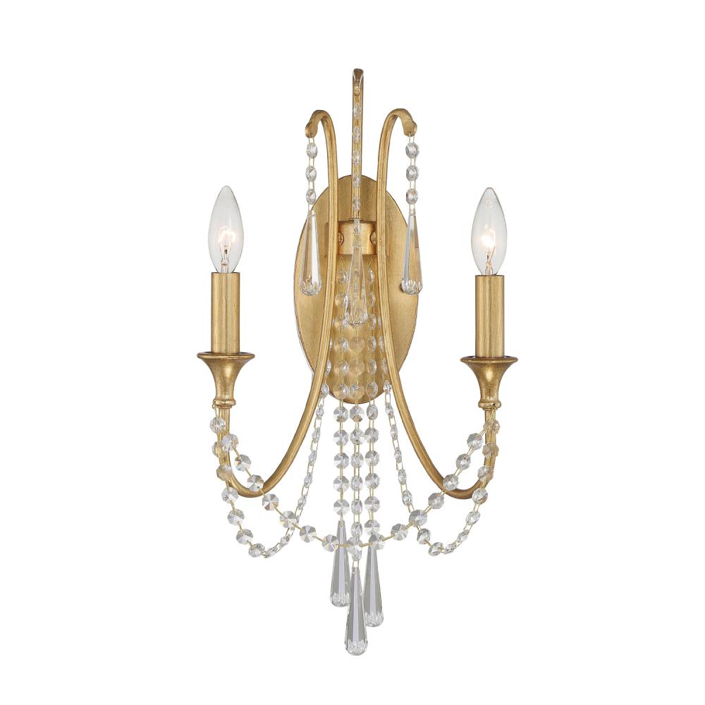 Arcadia 11.25'' Antique Gold Sconce