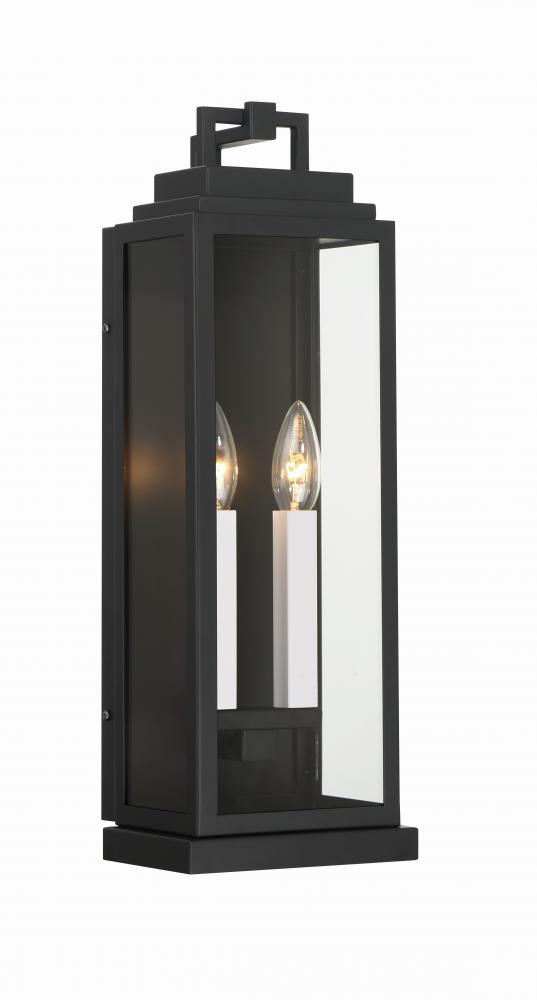 Aspen 6.5'' Matte Black Outdoor Sconce