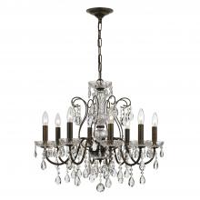 Crystorama 3028-EB-CL-SAQ - Butler 8 Light Spectra Crystal English Bronze Chandelier