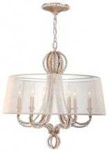 Crystorama 6767-DT - Garland 6 Light Distressed Twilight Chandelier