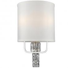 Crystorama 6832-CH - Addison 2 Light Polished Chrome Sconce