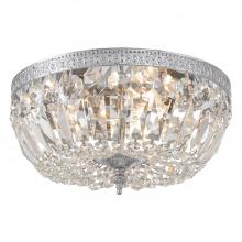 Crystorama 712-CH-CL-I - Waltham 12'' Italian Crystal Polished Chrome Flush Mount
