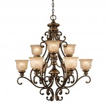 Crystorama 7409-BU - Norwalk 34'' Bronze Umber Chandelier