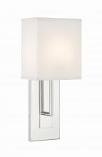 Crystorama BRE-A3631-PN - Brent 6.5'' Polished Nickel Sconce