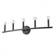 Acclaim Lighting IN41156BK - Sawyer 5-Light Matte Black Vanity