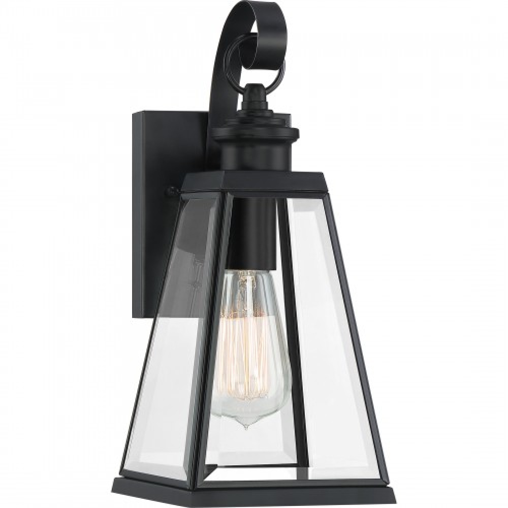 Paxton 1-Light Matte Black Outdoor Wall Lantern