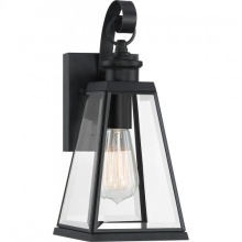 Quoizel PAX8405MBK - Paxton 1-Light Matte Black Outdoor Wall Lantern