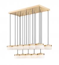 Z-Lite 827P6-17L-MGLD-LED - 17 Light Linear Chandelier