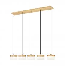 Z-Lite 827P6-5L-MGLD-LED - 5 Light Linear Chandelier
