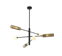 Bethel International AV75C45G - Chandelier Black and Gold