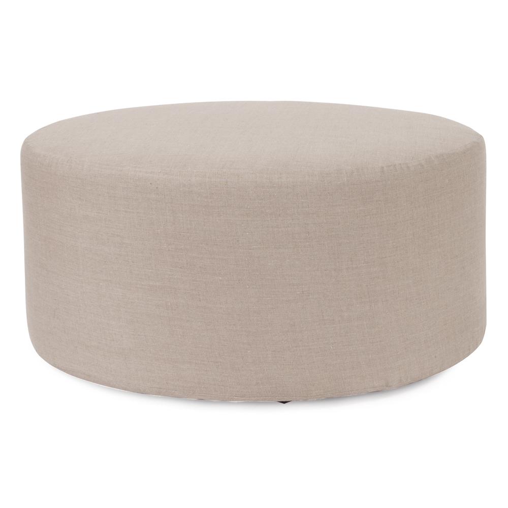 Universal 36" Round Cover Linen Slub Natural (Cover Only)