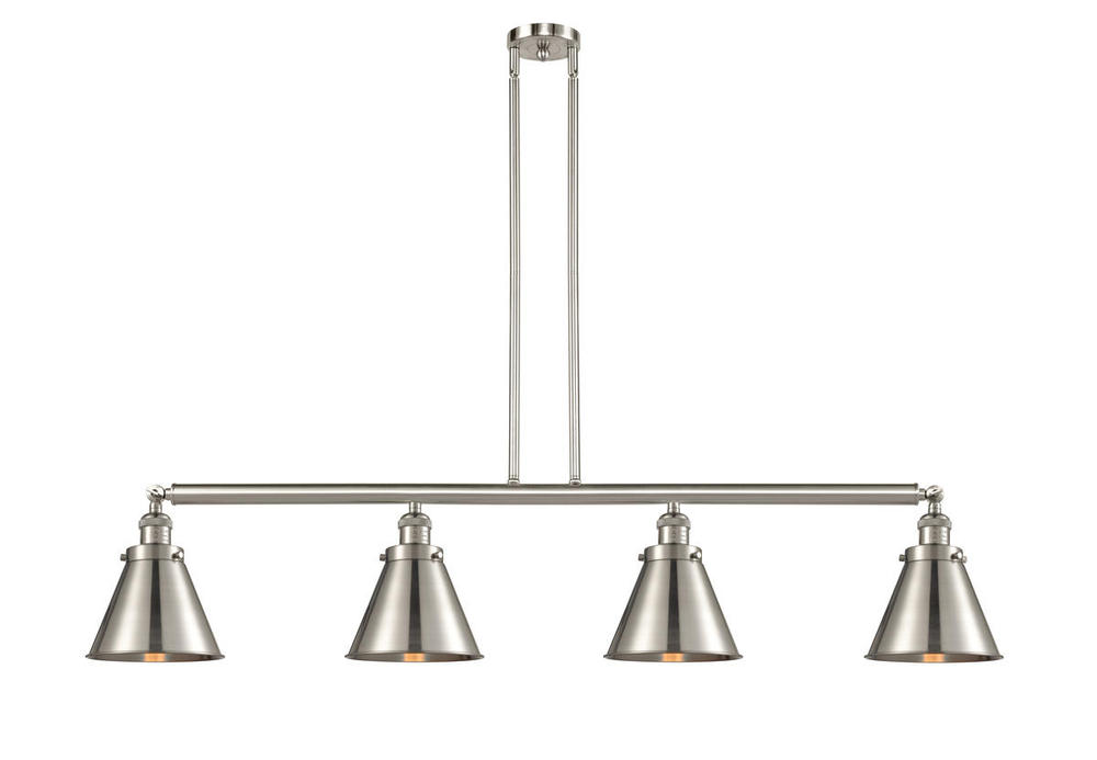 Appalachian - 4 Light - 52 inch - Brushed Satin Nickel - Stem Hung - Adjustable Island Light