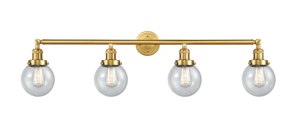 Beacon - 4 Light - 42 inch - Satin Gold - Adjustable Bath Vanity Light