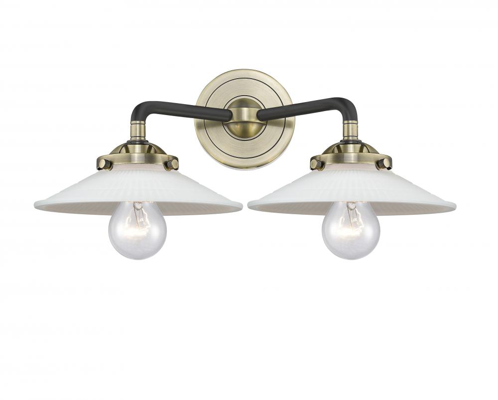 Halophane 2 Light Bath Vanity Light