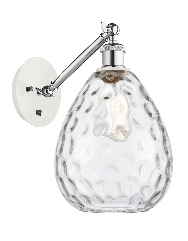 Waverly - 1 Light - 8 inch - White Polished Chrome - Adjustable Sconce