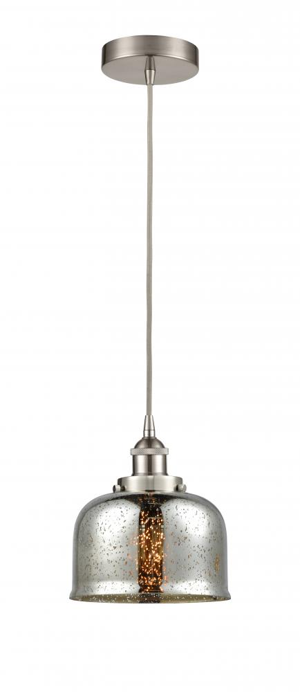 Cone - 1 Light - 8 inch - Satin Nickel - Mini Pendant