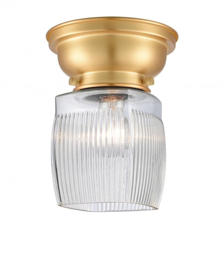 Colton - 1 Light - 6 inch - Satin Gold - Flush Mount