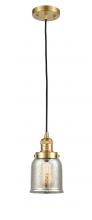 Innovations Lighting 201C-SG-G58-LED - Bell - 1 Light - 5 inch - Satin Gold - Cord hung - Mini Pendant