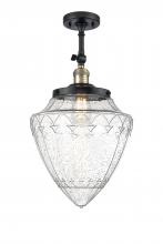 Innovations Lighting 201F-BAB-G664-12 - Beacon - 1 Light - 12 inch - Black Antique Brass - Adjustable Semi-Flush Mount