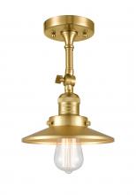 Innovations Lighting 201F-SG-M4-LED - Railroad - 1 Light - 8 inch - Satin Gold - Adjustable Semi-Flush Mount