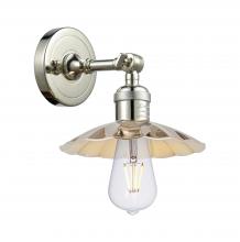 Innovations Lighting 203-PN-M17-PN - Scallop - 1 Light - 8 inch - Polished Nickel - Adjustable Sconce