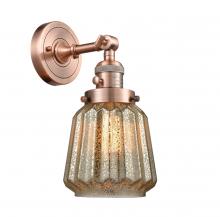 Innovations Lighting 203SW-AC-G146-LED - Chatham - 1 Light - 7 inch - Antique Copper - Adjustable Sconce