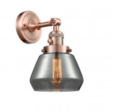 Innovations Lighting 203SW-AC-G173-LED - Fulton - 1 Light - 7 inch - Antique Copper - Adjustable Sconce