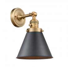 Innovations Lighting 203SW-BB-M13-BK-LED - Appalachian - 1 Light - 8 inch - Brushed Brass - Sconce