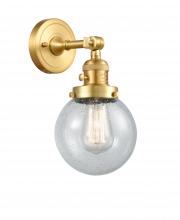 Innovations Lighting 203SW-SG-G204-6 - Beacon - 1 Light - 6 inch - Satin Gold - Adjustable Sconce
