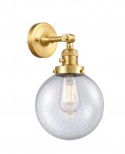 Innovations Lighting 203SW-SG-G204-8 - Beacon - 1 Light - 8 inch - Satin Gold - Adjustable Sconce