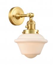 Innovations Lighting 203SW-SG-G531-LED - Oxford - 1 Light - 8 inch - Satin Gold - Adjustable Sconce