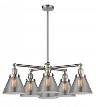 Innovations Lighting 207-6CR-SN-G43 - Large Cone 6 Light Chandelier