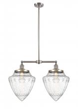 Innovations Lighting 209-SN-G664-12-LED - Bullet - 2 Light - 24 inch - Brushed Satin Nickel - Stem Hung - Island Light