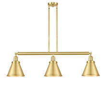 Innovations Lighting 213-SG-M13-SG-LED - Appalachian - 3 Light - 40 inch - Satin Gold - Stem Hung - Island Light