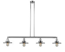 Innovations Lighting 214-PC-M7 - Railroad - 4 Light - 53 inch - Polished Chrome - Stem Hung - Adjustable Island Light