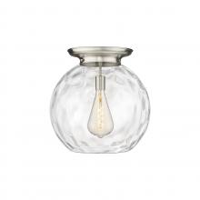 Innovations Lighting 221-1F-SN-G1215-18 - Athens Water Glass - 1 Light - 18 inch - Satin Nickel - Flush Mount
